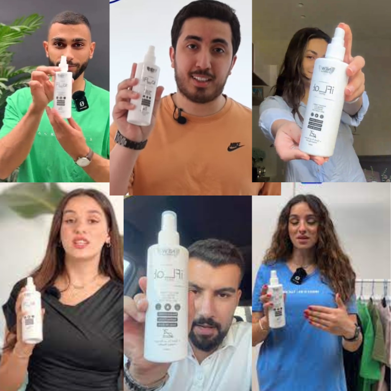 بخاخ مزيل تجاعيد الملابس الساريع - بخاخ كوي الملابس للسفر والرحلات iFlat Spray
